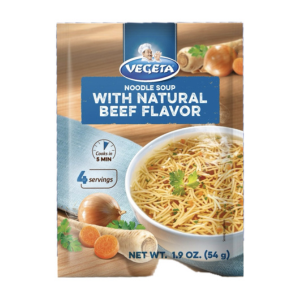 Σούπα βοδινού noodles Vegeta